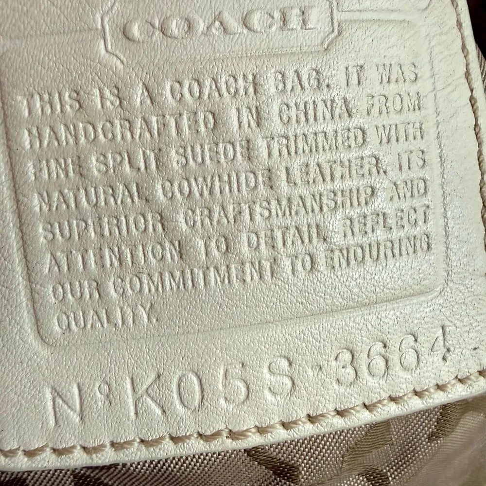 Vintage Coach Suede and Leather Chevron Hobo bag - Picture 2 of 10